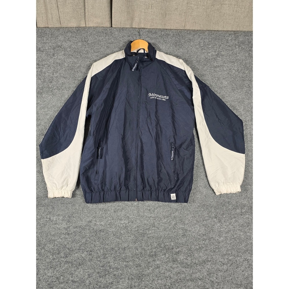 American Crown Golf‎ Minnesota Land of 10,000 Lakes Windbreaker Jacket Mens Sz M